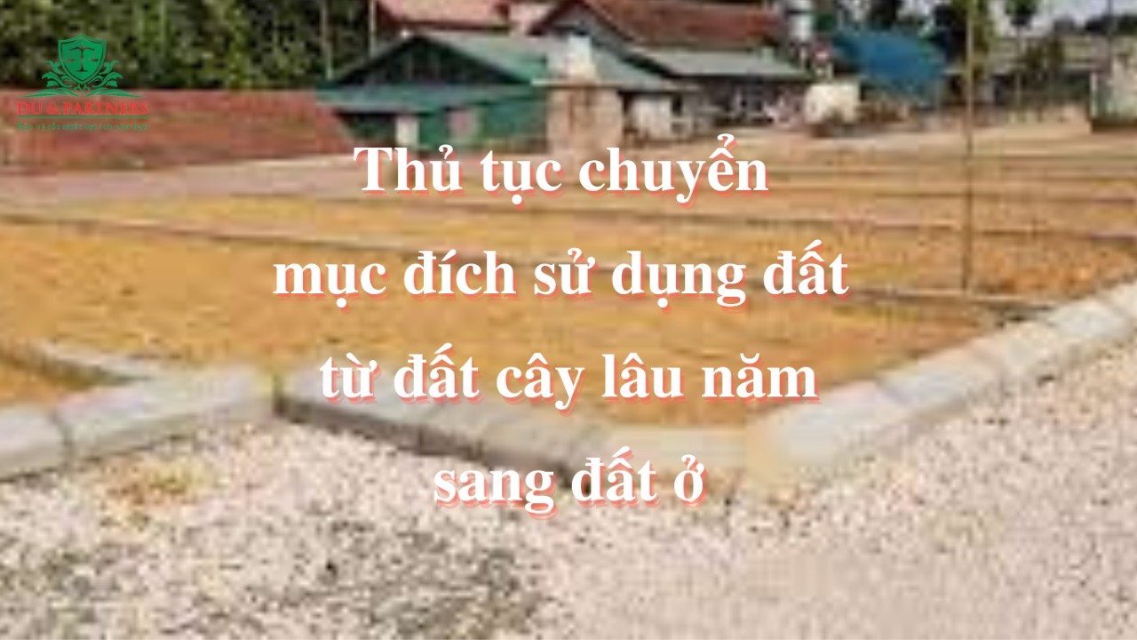 Thủ tục chuyển mục đích sử dụng đất từ đất cây lâu năm sang đất ở năm 2023