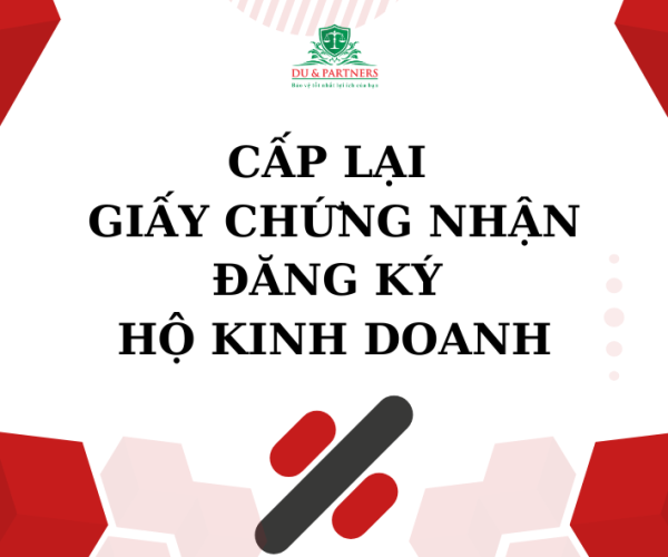 Cấp lại Giấy chứng nhận đăng ký hộ kinh doanh