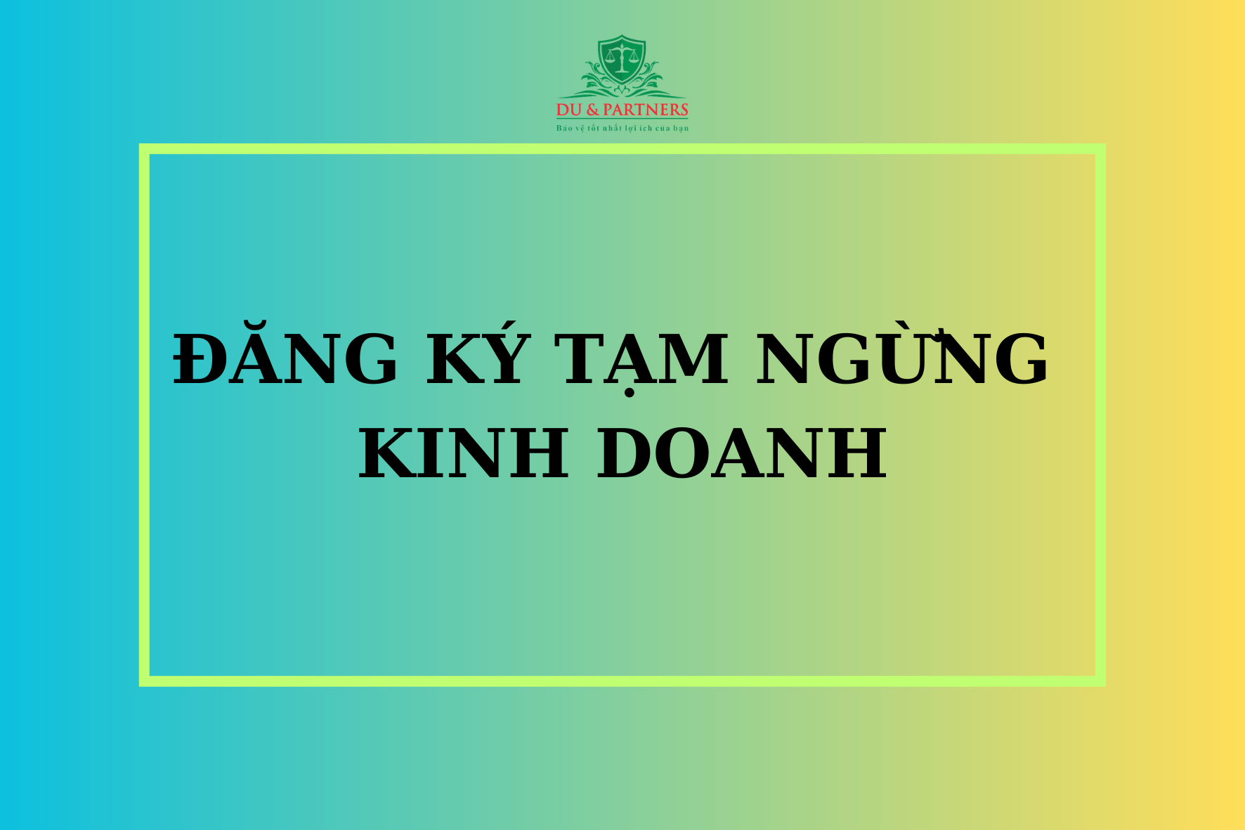 Thủ tục đăng ký tạm ngừng kinh doanh đối với hộ kinh doanh