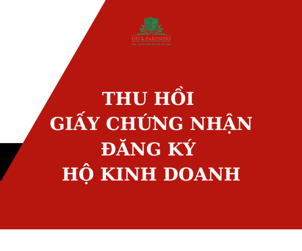 Thu hồi Giấy chứng nhận đăng ký hộ kinh doanh