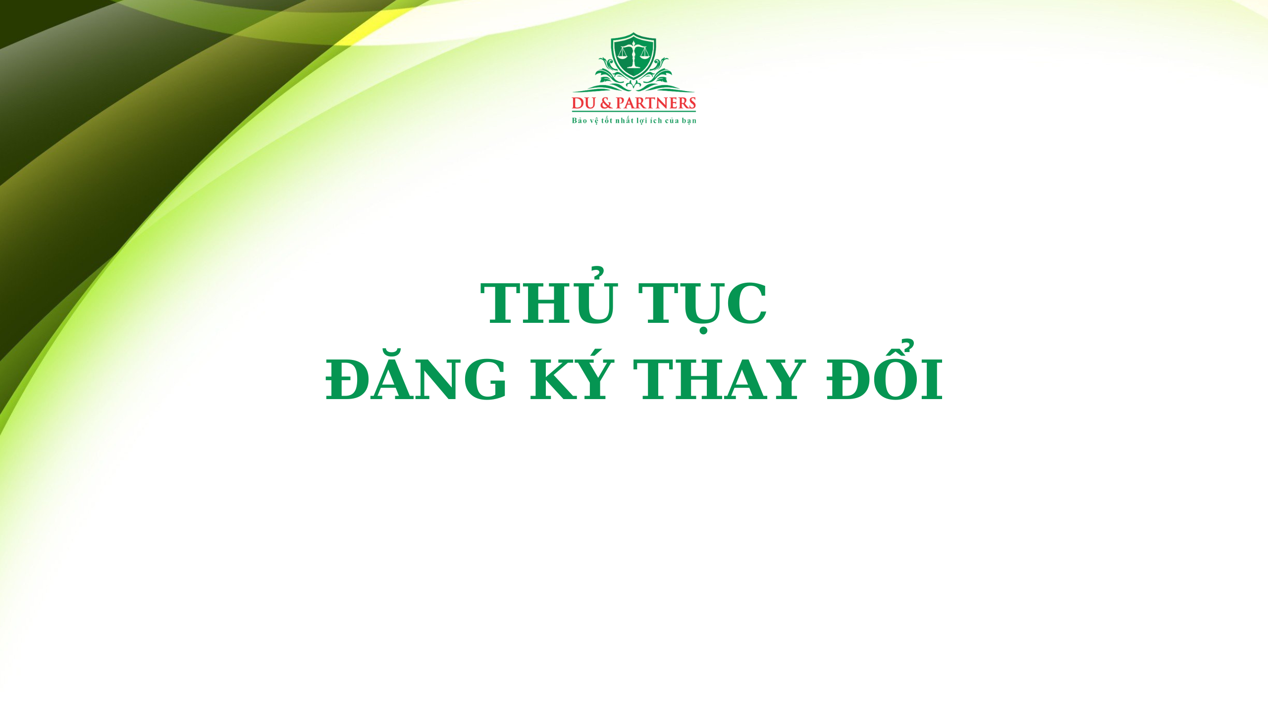 Thủ tục đăng ký thay đổi nội dung đăng ký doanh nghiệp của công ty cổ phần