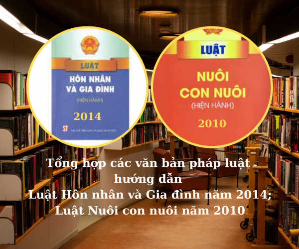 Tổng hợp các văn bản pháp luật hướng dẫn Luật Hôn nhân và Gia đình năm 2014; Luật Nuôi con nuôi năm 2010