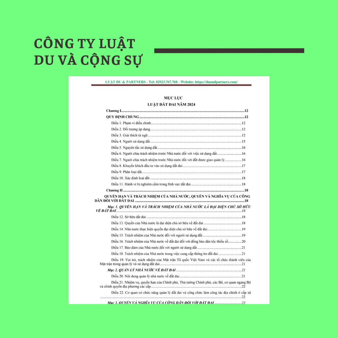 Luật Đất đai năm 2024 sẽ có hiệu lực vào ngày 01/01/2025
